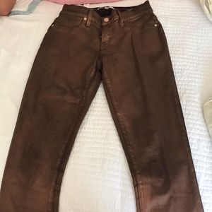 Metallic Henry & Bronze pants